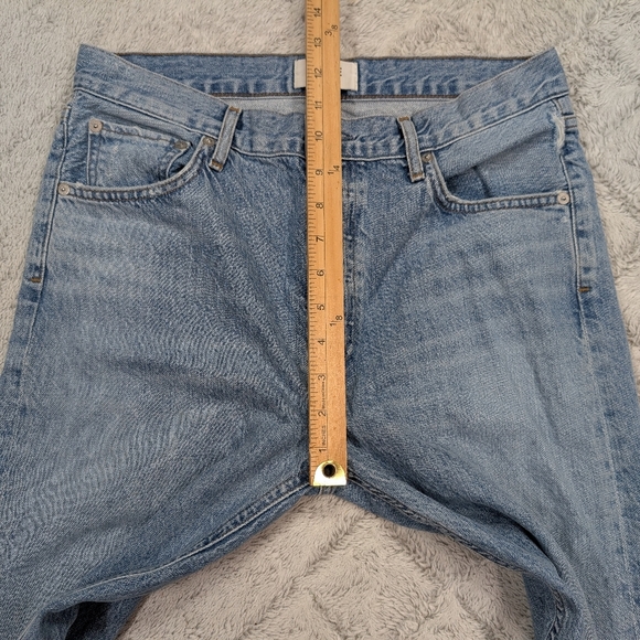 Agolde Jeans Womens 28 Blue Spectator Jaime High Rise Classic Slim Straight 28” - Picture 7 of 11